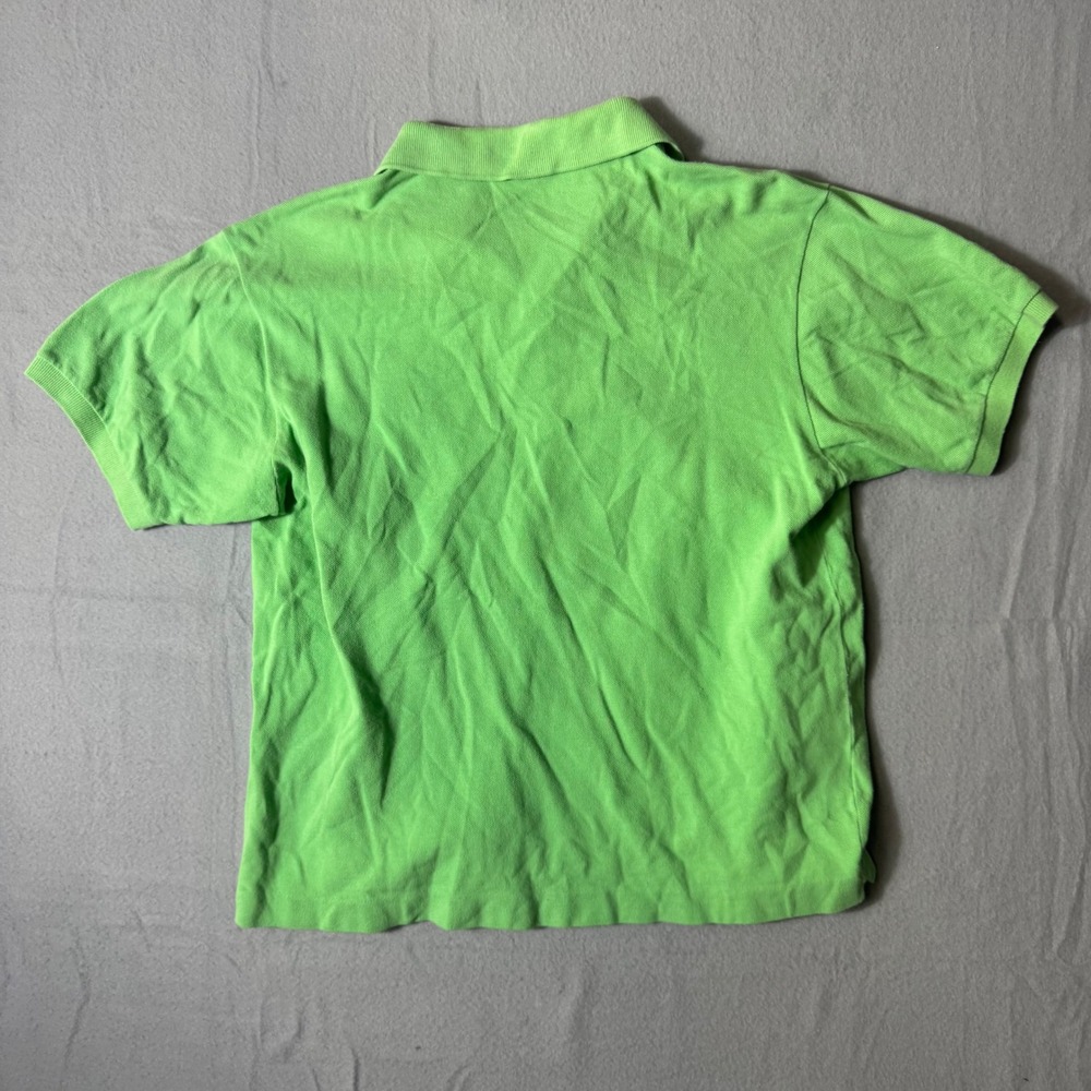 Lacoste Mens Lime Green Short Sleeve Pique Polo Shirt RN 87651 Size 5 - Picture 5 of 6